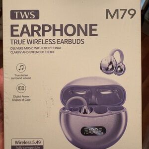 TWS M79 True Wireless Earbuds - Purple BOGO ITEM